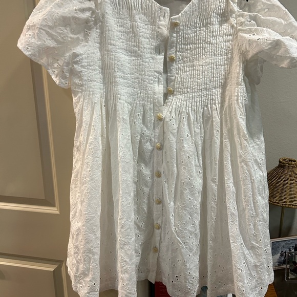 NWOT English Factory White Eyelet Dress - Picture 6 of 12